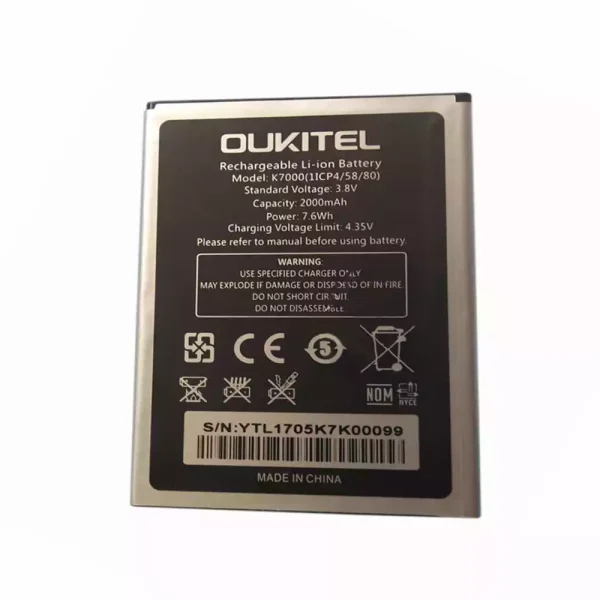 بطارية الهاتف الذكي ينطبق على OUKITEL K7000