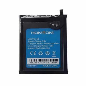 بطارية الهاتف الذكي ينطبق على HOMTOM S8