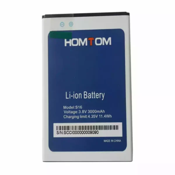 بطارية الهاتف الذكي ينطبق على HOMTOM S16