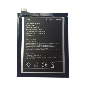 بطارية الهاتف الذكي ينطبق على UMIDIGI Z PRO