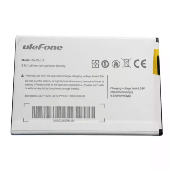 بطارية الهاتف الذكي ينطبق على uleFone Be Pro 2