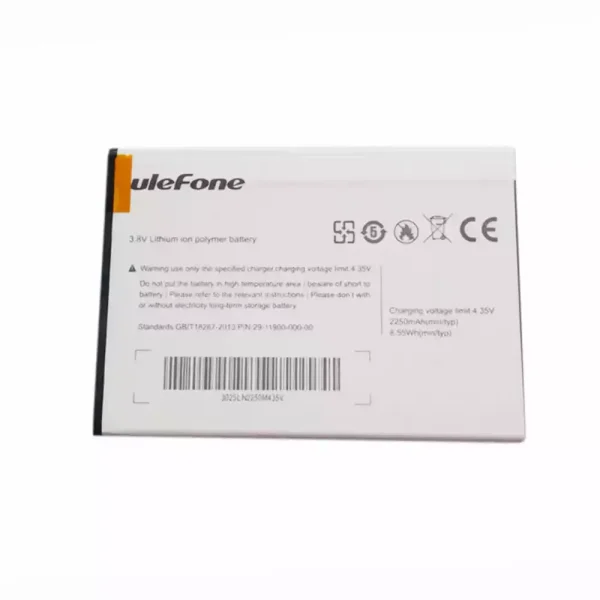 بطارية الهاتف الذكي ينطبق على uleFone Paris