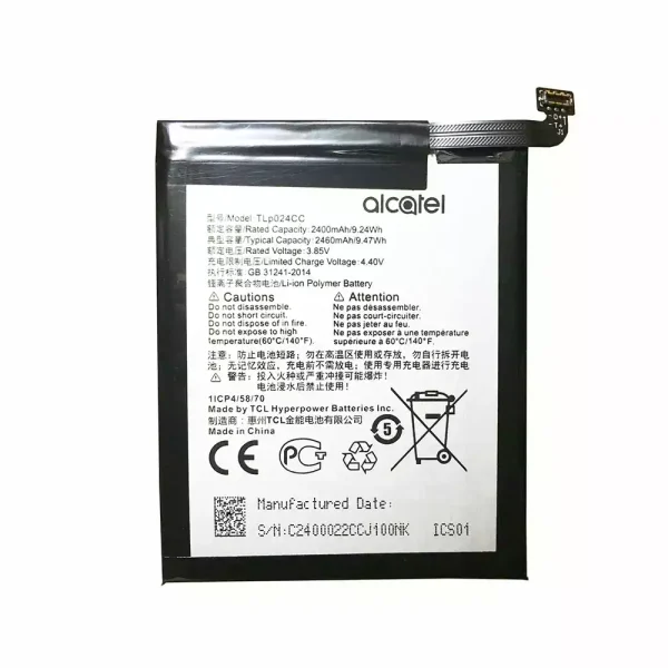بطارية الهاتف الذكي TLP024CC ينطبق على TCL 580,520