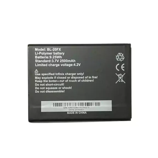 بطارية الهاتف الذكي ينطبق على Infinix BL-20FX