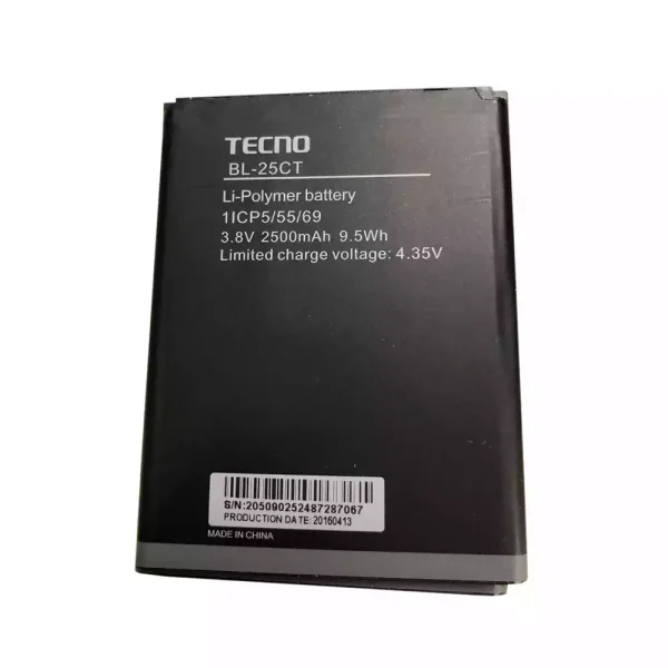 بطارية الهاتف الذكي ينطبق على TECNO BL-25CT