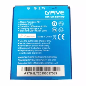 بطارية الهاتف الذكي ينطبق على GFIVE president A97