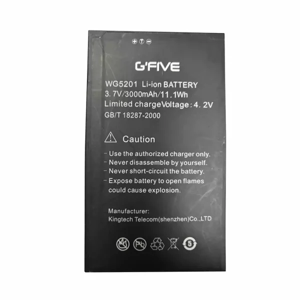 بطارية الهاتف الذكي WG5201 ينطبق على GFIVE G95