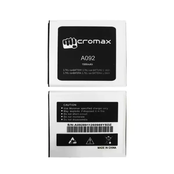 بطارية الهاتف الذكي ينطبق على Micromax A092