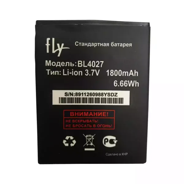 بطارية الهاتف الذكي BL4027 ينطبق على FLY IQ4410