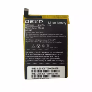 بطارية الهاتف الذكي ينطبق على DEXP Ixion ES650