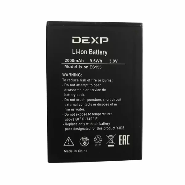بطارية الهاتف الذكي ينطبق على DEXP Ixion ES155