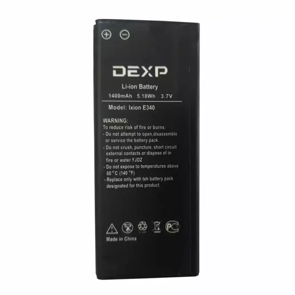 بطارية الهاتف الذكي ينطبق على DEXP Ixion E340