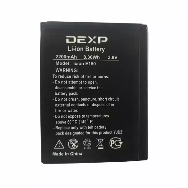 بطارية الهاتف الذكي ينطبق على DEXP Ixion E150