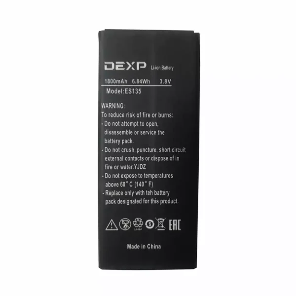 بطارية الهاتف الذكي ينطبق على DEXP Ixion ES135