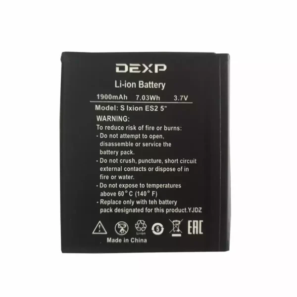 بطارية الهاتف الذكي ينطبق على DEXP Ixion S Ixion X ES2 5''