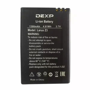 بطارية الهاتف الذكي ينطبق على DEXP Larus Z3