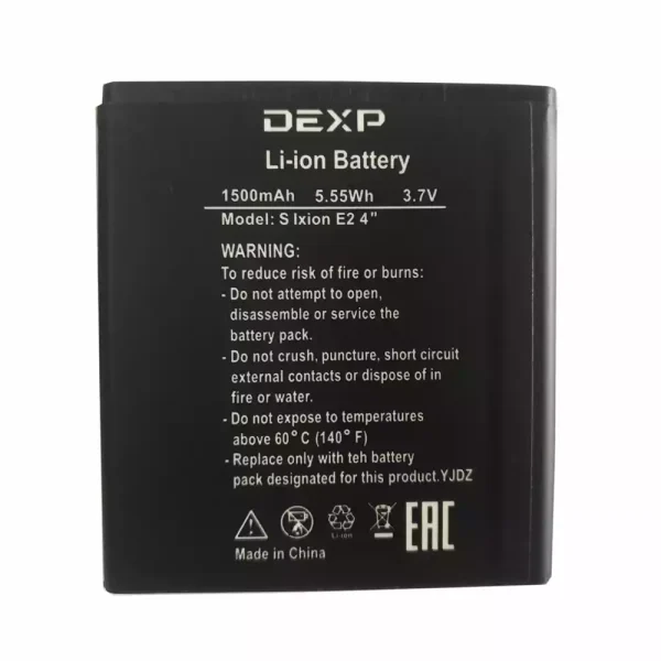 بطارية الهاتف الذكي ينطبق على DEXP S Ixion E2 4''