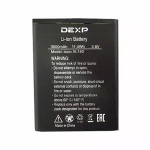 بطارية الهاتف الذكي ينطبق على DEXP Ixion XL140 FLASH