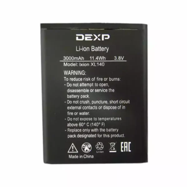 بطارية الهاتف الذكي ينطبق على DEXP Ixion XL140 FLASH