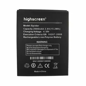 بطارية الهاتف الذكي ينطبق على Highscreen Spider