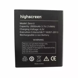 بطارية الهاتف الذكي ينطبق على Highscreen Zera U