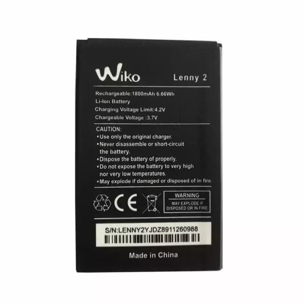 بطارية الهاتف الذكي ينطبق على Wiko Lenny 2