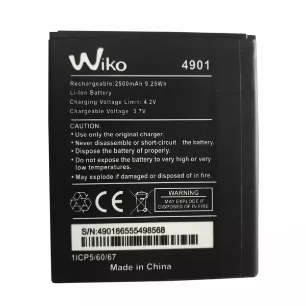 بطارية الهاتف الذكي ينطبق على Wiko 4901