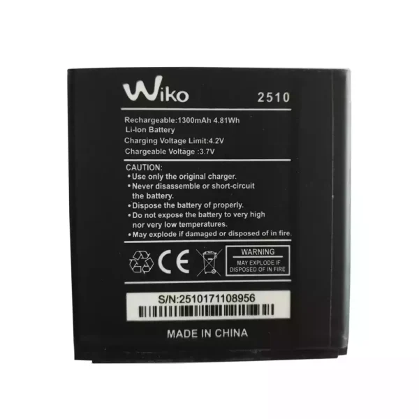 بطارية الهاتف الذكي ينطبق على Wiko 2510