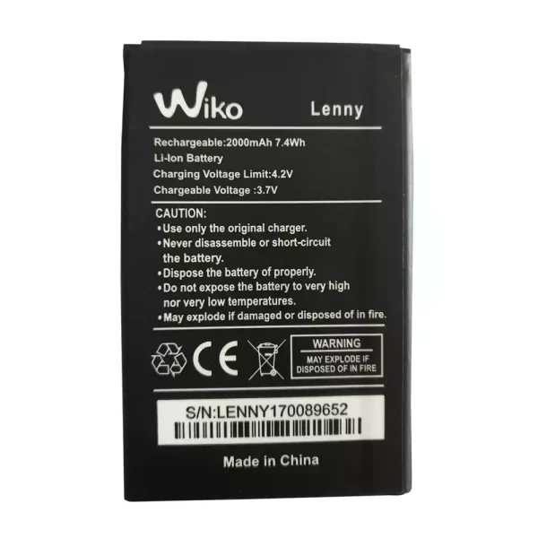 بطارية الهاتف الذكي ينطبق على Wiko Lenny