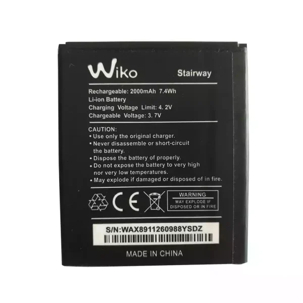 بطارية الهاتف الذكي ينطبق على Wiko Stairway