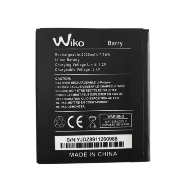 بطارية الهاتف الذكي ينطبق على Wiko Barry