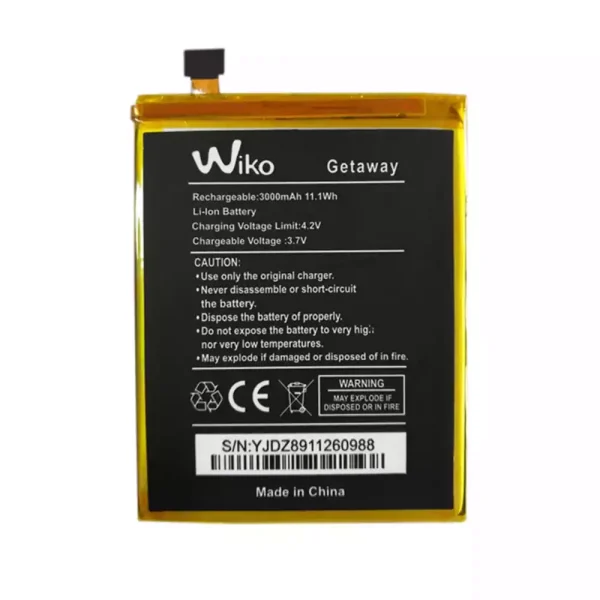 بطارية الهاتف الذكي ينطبق على Wiko Getaway