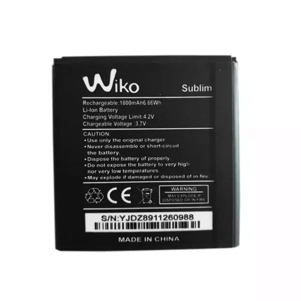 بطارية الهاتف الذكي ينطبق على Wiko Sublim