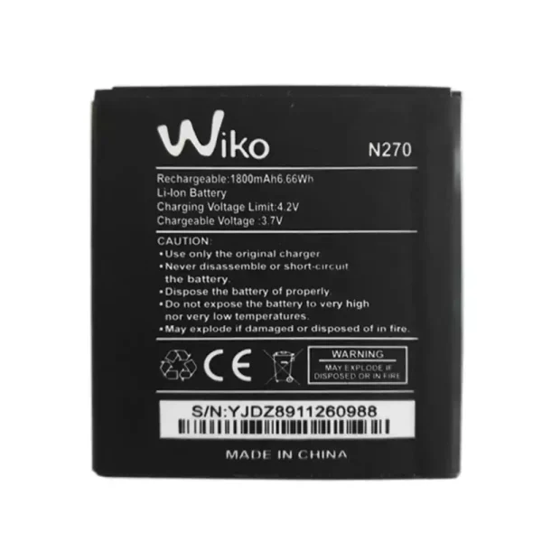 بطارية الهاتف الذكي ينطبق على Wiko N270