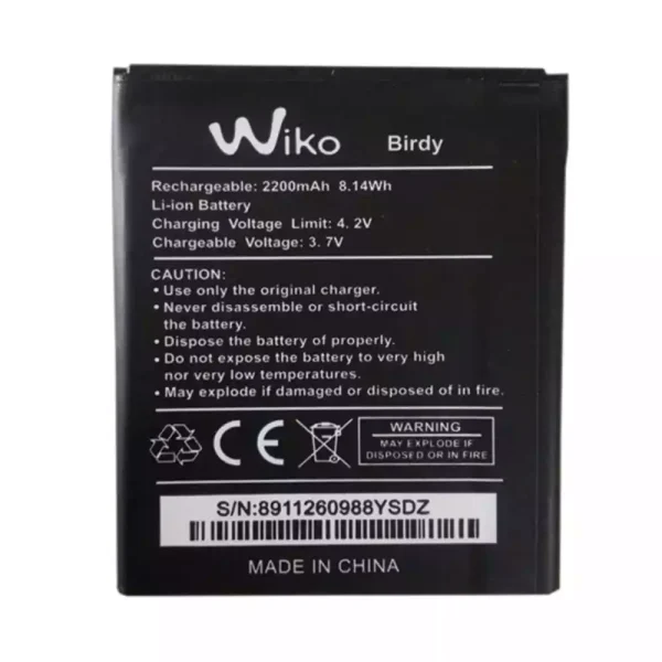 بطارية الهاتف الذكي ينطبق على Wiko Birdy