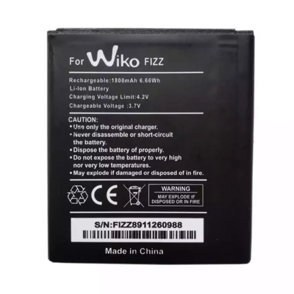 بطارية الهاتف الذكي ينطبق على Wiko FIZZ