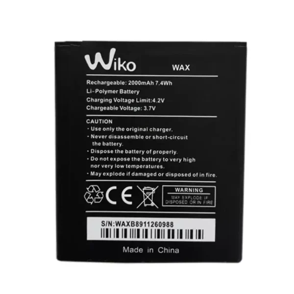 بطارية الهاتف الذكي ينطبق على Wiko WAX