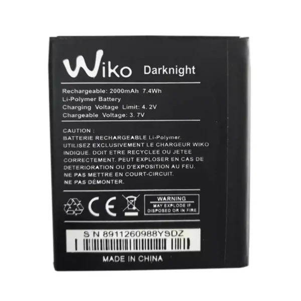 بطارية الهاتف الذكي ينطبق على Wiko Darknight