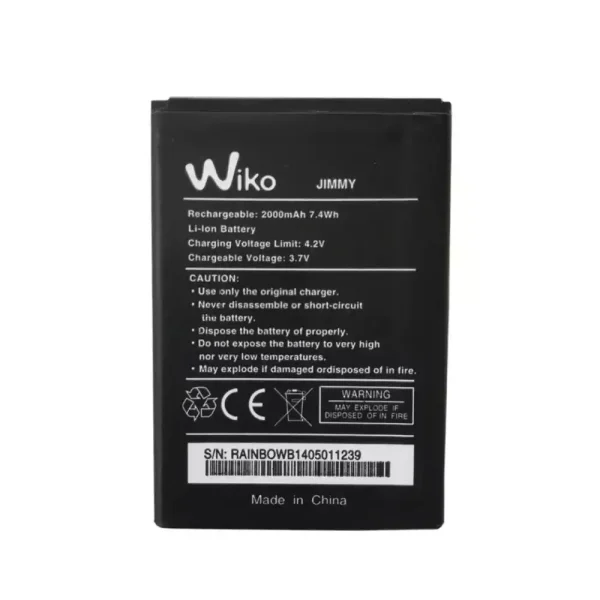 بطارية الهاتف الذكي ينطبق على Wiko Jimmy