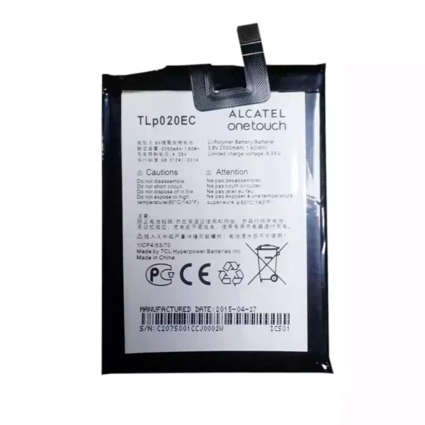 بطارية الهاتف الذكي TLP020EC ينطبق على Alcatel