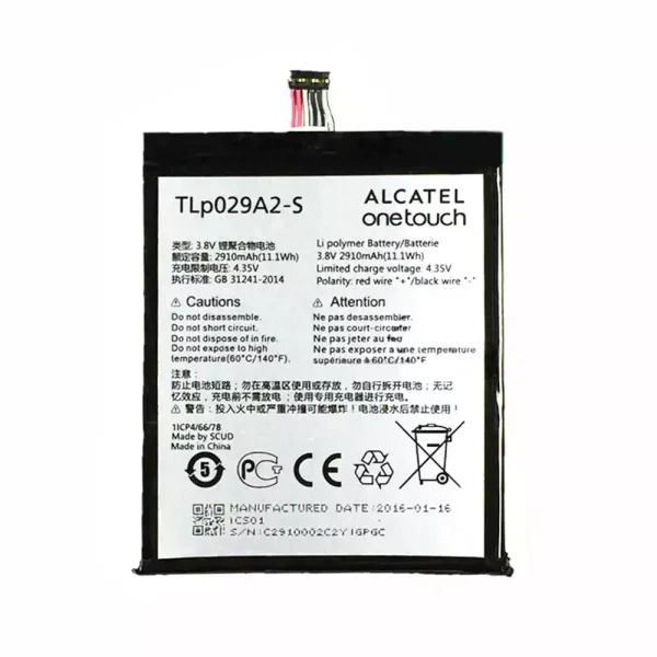 بطارية الهاتف الذكي TLP029A2-S ينطبق على Alcatel onetouch IDOL 3 5.5