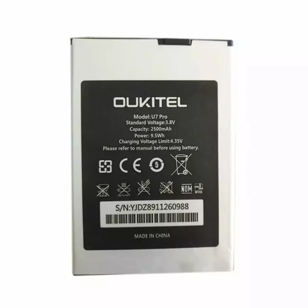 بطارية الهاتف الذكي ينطبق على OUKITEL U7 Pro