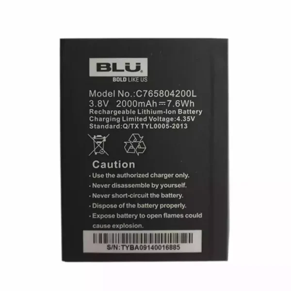 بطارية الهاتف الذكي ينطبق على BLU C765804200L