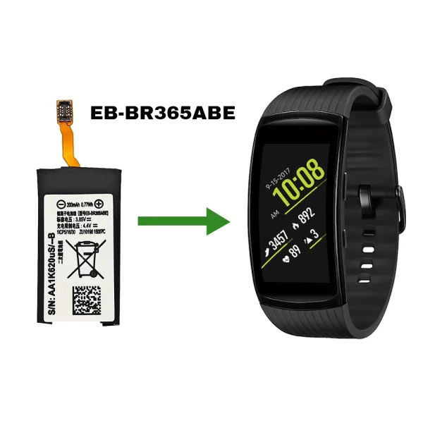 ⁦بطارية بديلة EB-BR365ABE Battery ينطبق على Samsung Gear Fit2 Pro (SM-R365)⁩ - الصورة ⁦4⁩