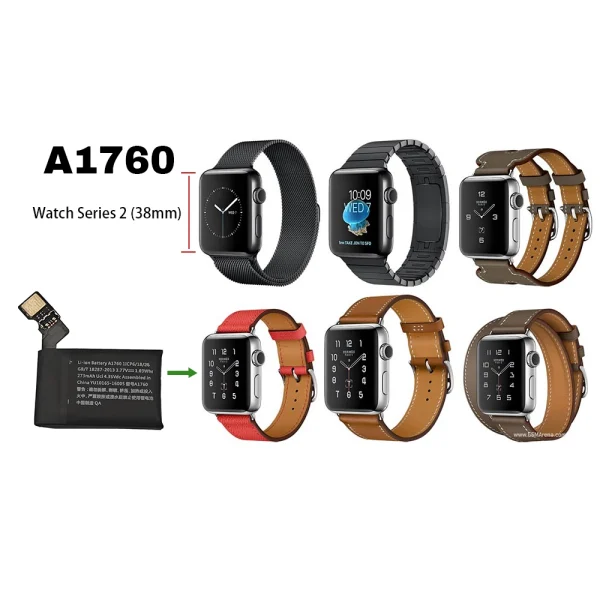 ⁦بطارية بديلة A1760 ينطبق على Apple Watch Series 2 (38mm)⁩ - الصورة ⁦4⁩