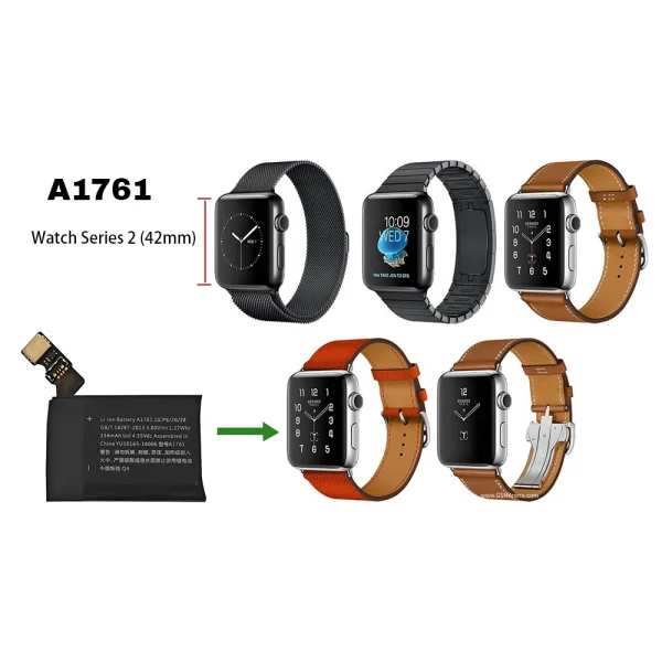 ⁦بطارية بديلة A1761 ينطبق على Apple Watch Series 2 (42mm)⁩ - الصورة ⁦4⁩