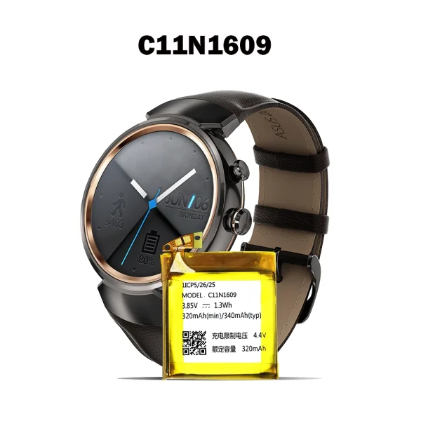 ⁦بطارية بديلة HB532729EFW ينطبق على HUAWEI Watch 3⁩ - الصورة ⁦2⁩