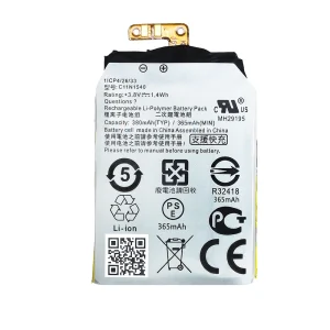 بطارية بديلة C11N1540 ينطبق على ASUS ZenWatch 2