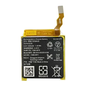 بطارية بديلة GB-S10-353235-0100 ينطبق على Sony Smart Watch 3,SWR50