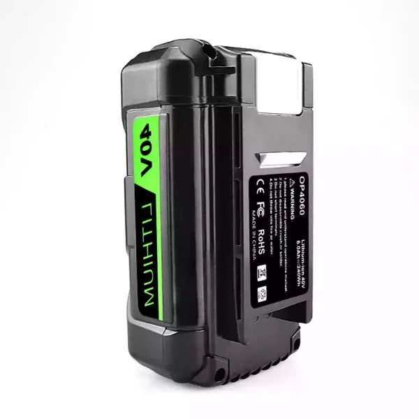 ⁦40V 4.0Ah بطارية بديلة لـ Ryobi RY40180,RY40200,RY40201A,RY40202,RY40204,RY40400,RY40402A,RY40403,RY40411,RY40502A,RY40511,RY40601A⁩ - الصورة ⁦2⁩